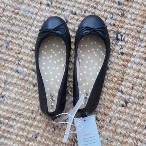 Cat & Jack Black Bow Flats